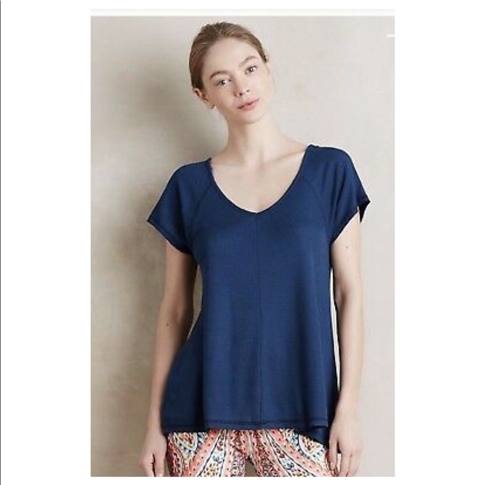 Saturday Sunday- Blue Thermal Swing Top sz: Xs-Med